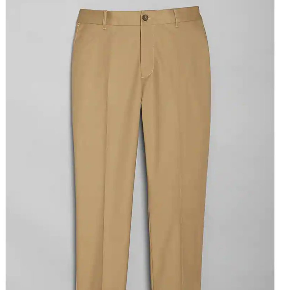 Travel Tech Slim Fit Flat Front Casual Pants 32 x 32